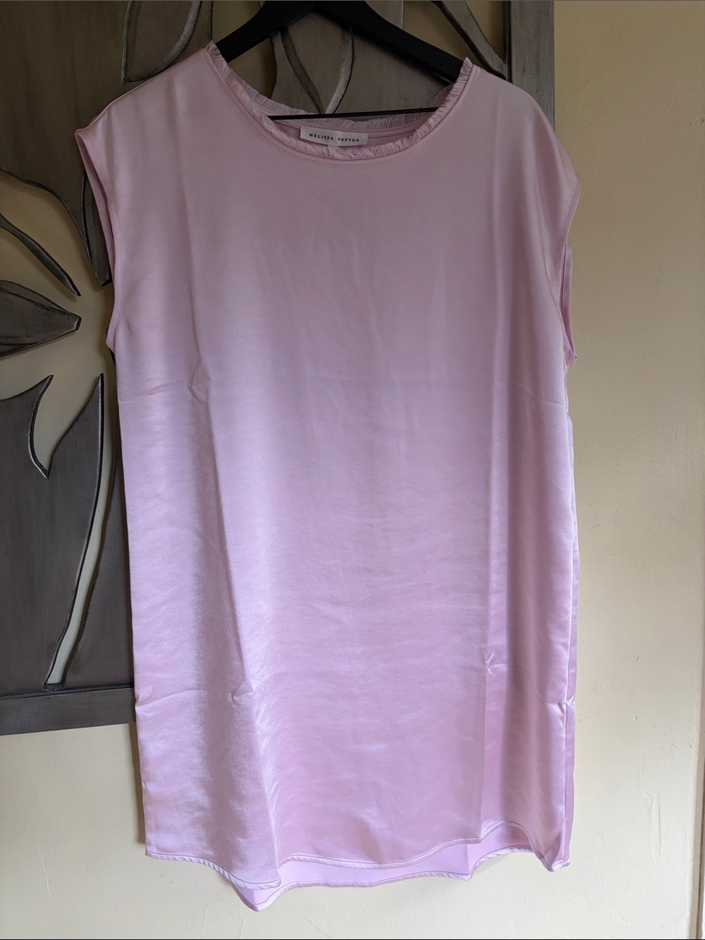 Melissa Nepton Keira Dress Light Lilac Medium Silky NWT